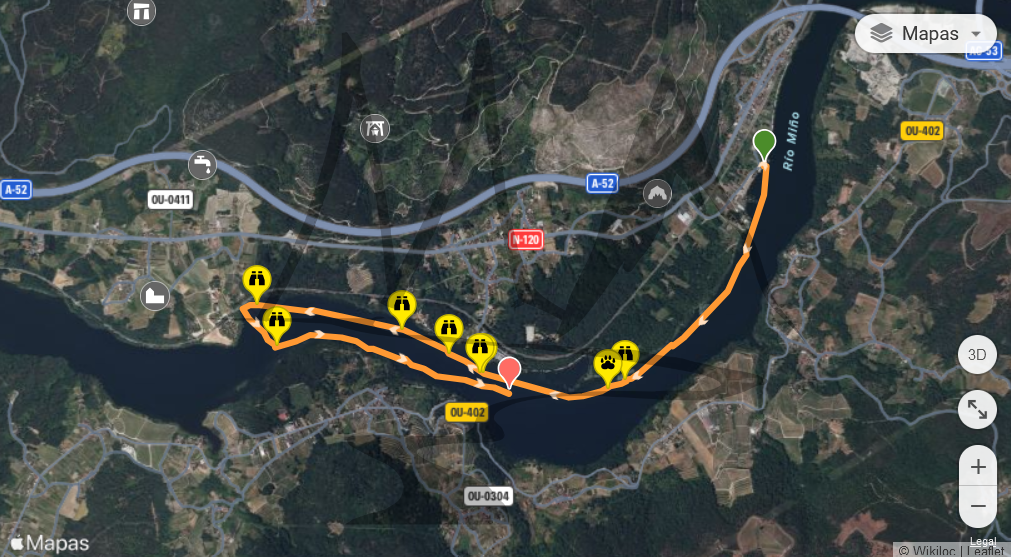 En MUCHAVENTURA realizamos la ruta en kayak pantalan Barbantes Estacion pantalan Razamonde en Ourense